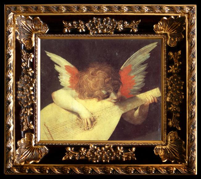 framed  Rosso Fiorentino Musical Angel, Ta044